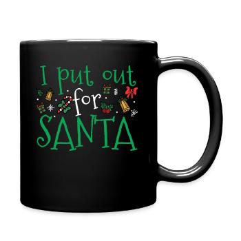 Christmas I Put Out For Santa - Full Colour Mug - black - Right