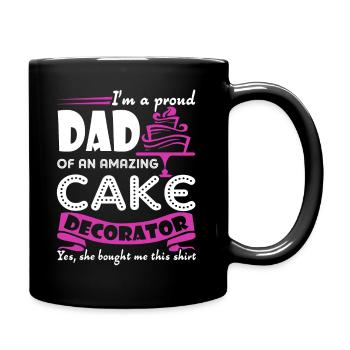 Cake Decorator Cake Decorator Dad - Full Colour Mug - black - Right