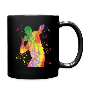 Lanceur de poids Colorsplash Lancer de poids - Mug uni - noir - Droite