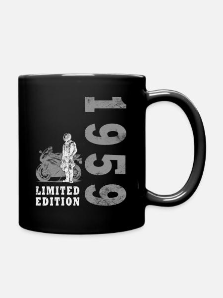 1959 Vintage Anniversaire Motard Moto Cadeau - Mug uni - noir