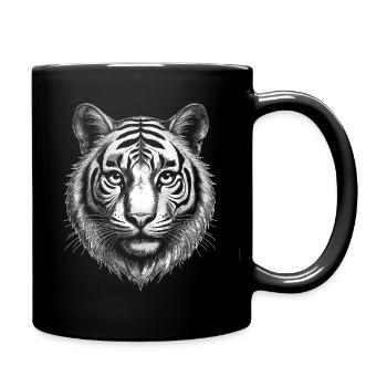 Majestic Tiger: Adventure Shirt - Full Colour Mug - black - Right