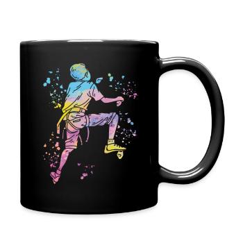 Boulderer Colorsplash Boulder Bouldering - Full Colour Mug - black - Right