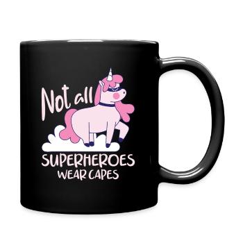 Licorne Super-héros Chemise Design Licorne Cadeau - Mug uni - noir - Droite