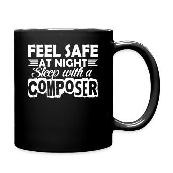 Composer Sleep With Composer - Full Colour Mug - black - Right