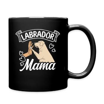 Labrador Maman Chien Maman Chien Maman Promenade Labrador - Mug uni - noir - Droite