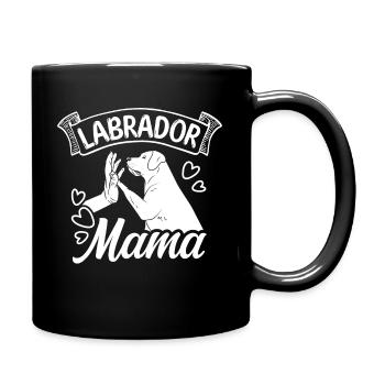 Labrador Maman Chien Maman Chien Maman Maman Marche Maman - Mug uni - noir - Droite