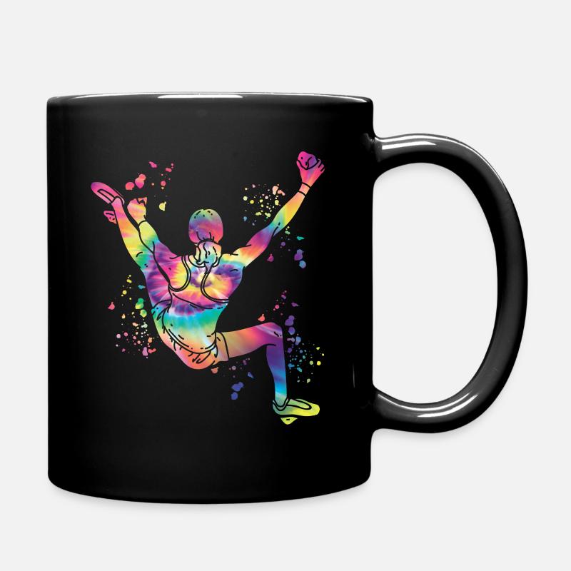 Boulderer Colorsplash Boulder Bouldern - Tasse einfarbig - Schwarz