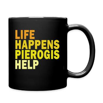 Pierogi Lover Polish Dumpling Pierogies Poland - Tasse einfarbig - Schwarz - Rechts