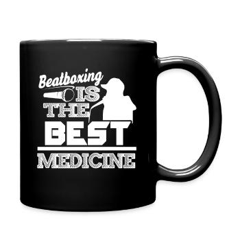 Beatboxing Is The Best Medicine - Full Colour Mug - black - Right