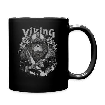 Vikings Viking Viking Monkey Gorilla Ape - Full Colour Mug - black - Right