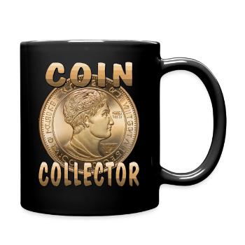 COIN COLLECTOR - Full Colour Mug - black - Right