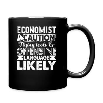 Economist Economist Caution - Full Colour Mug - black - Right
