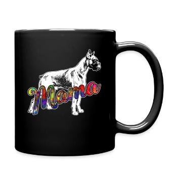 Boxer Boxer Mama - Full Colour Mug - black - Right