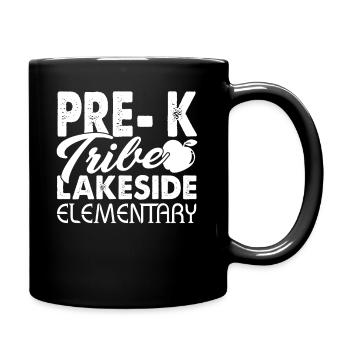 Pre K Teacher Tribe Lakeside Elementary - Full Colour Mug - black - Right