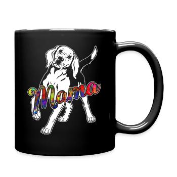 Beagle Beagle Mama - Full Colour Mug - black - Right