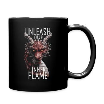 Dragon libère votre flamme intérieure - Mug uni - noir - Droite
