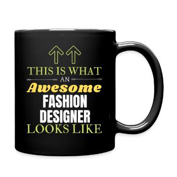 So sieht ein großartiger Modedesigner aus - Tasse einfarbig - Schwarz - Rechts