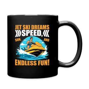 Les rêves du Jet Ski : vitesse, soleil et plaisir sans fin ! - Mug uni - noir - Droite