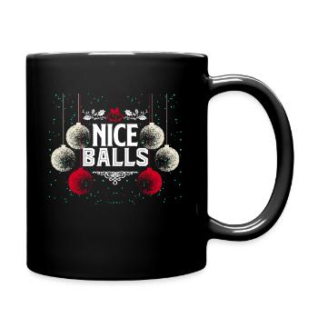 Christmas Nice Balls - Full Colour Mug - black - Right