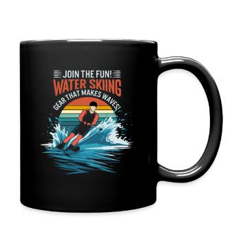 Join the fun! Water skiing gear that makes waves! - Full Colour Mug - black - Right