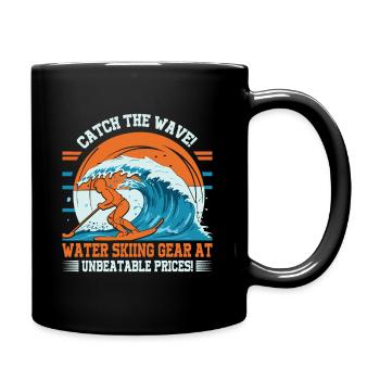Catch the wave! Water skiing gear at unbeatable pr - Full Colour Mug - black - Right