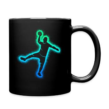 Handball players Handball men Boys Handball - Full Colour Mug - black - Right
