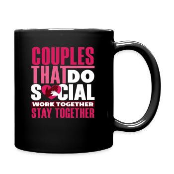 Paare Die Zusammen Soziale Arbeit Machen Bleiben - Tasse einfarbig - Schwarz - Rechts