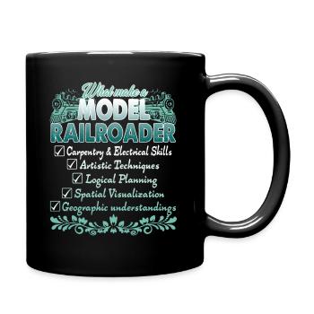 What Make A Model Railroader - Full Colour Mug - black - Right