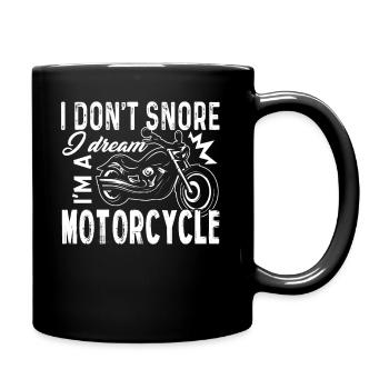 I Dream I'm A Motorcycle - Full Colour Mug - black - Right