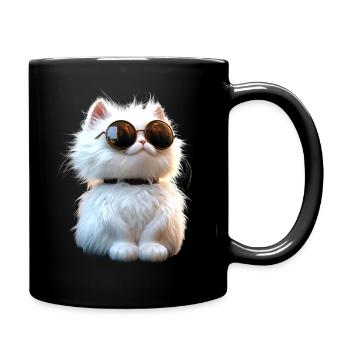 Chat Angora Blanc Chat Angora Chats Angora Mignons - Mug uni - noir - Droite