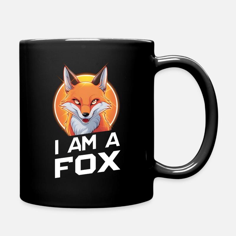 Ich bin ein Fuchs - Tasse einfarbig - Schwarz