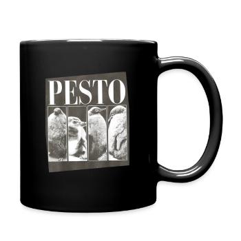 Pesto the Penguin Funny Baby Penguin - Tasse einfarbig - Schwarz - Rechts