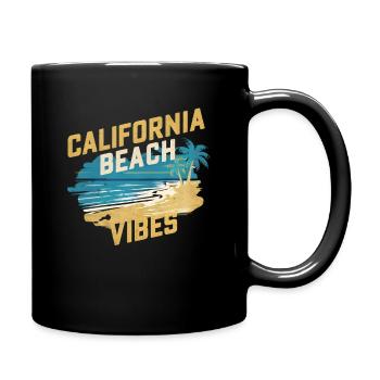 Ambiance de la plage californienne - Mug uni - noir - Droite
