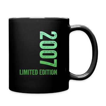18. Geburtstag 2007 Limited Edition - Tasse einfarbig - Schwarz - Rechts