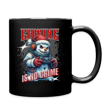 Gaming Ist Kein Verbrechen – Gamer Statement für - Tasse einfarbig - Schwarz - Rechts