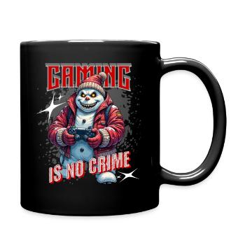 Gaming Ist Kein Verbrechen – Gamer Statement für - Tasse einfarbig - Schwarz - Rechts