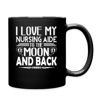 Nursing Aide I Love My Nursing Aide - Full Colour Mug - black - Right