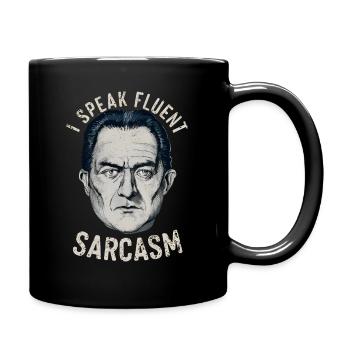 I speak fluent sarcasm - Full Colour Mug - black - Right