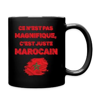 Es ist nur marokkanisch - Tasse einfarbig - Schwarz - Rechts