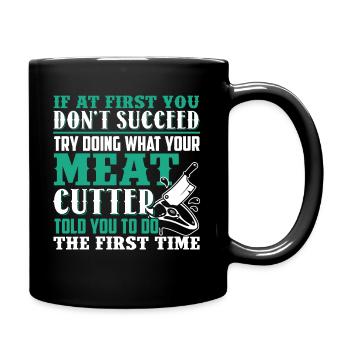 Meat Cutter Funny Meat Cutter - Full Colour Mug - black - Right