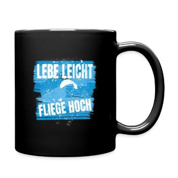 Live light, fly high - Full Colour Mug - black - Right