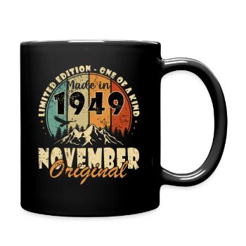 Novembre 1949 - Novembre 1949 Cadeau d’anniversaire - Mug uni - noir - Droite