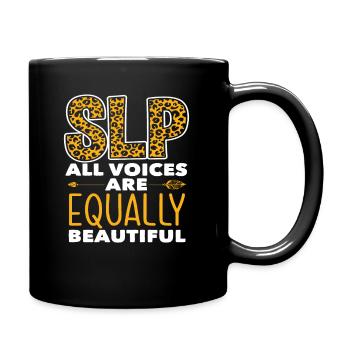 SLP Toutes les voix sont aussi belles les unes que les autres - Mug uni - noir - Droite