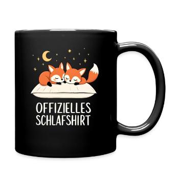 Official Foxes Fox Pair Sleep Shirt - Full Colour Mug - black - Right