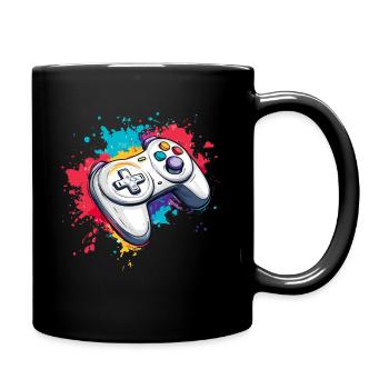 Video Spiel Controller für Gamer - Tasse einfarbig - Schwarz - Rechts