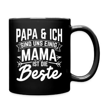 Fête des mères meilleure maman femme cadeau famille Lieblin - Mug uni - noir - Droite