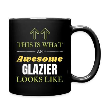So sieht ein fantastischer Glaser aus - Tasse einfarbig - Schwarz - Rechts
