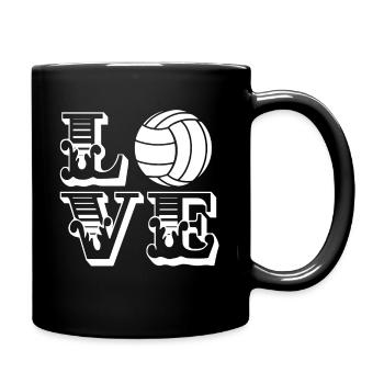 Beach Volleyball Love Beach Volleyball - Full Colour Mug - black - Right