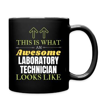 This is What an Awesome Laboratory Technician Look - Full Colour Mug - black - Right