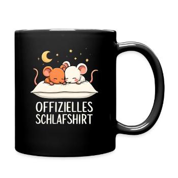 Official Sleep Shirt Mice Mouse Pair - Full Colour Mug - black - Right